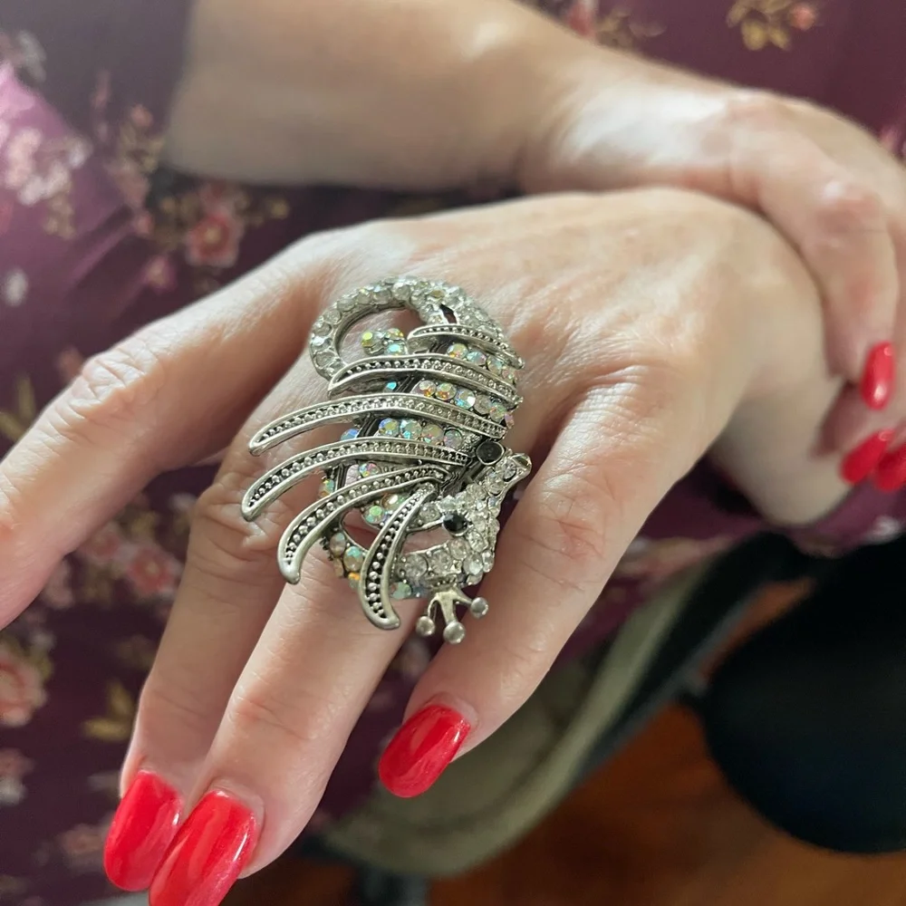 💍💎SEAHORSE STRETCH RING - Picture 4 of 6